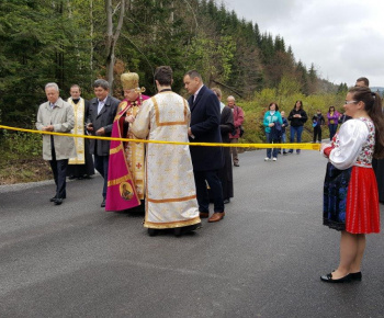 Požehnanie a slávnostne otvorenie zrekonštruovaného úseku cesty 