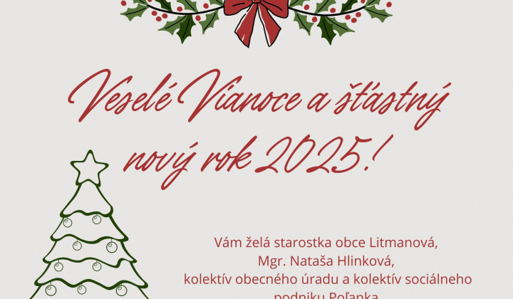 Veselé Vianoce a šťastný nový rok 2025!